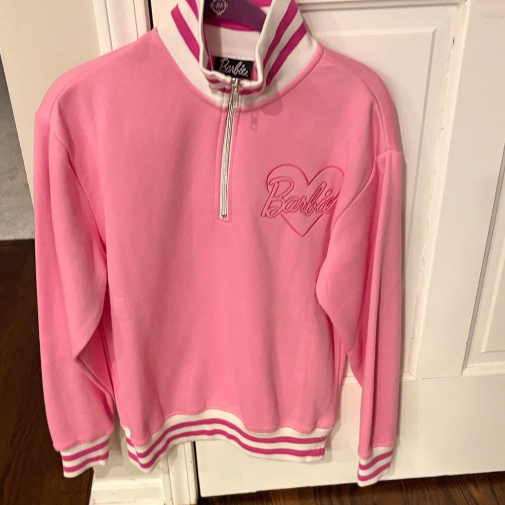 Barbie Pink Zip-Up Women’s sweatshirt style shirt
